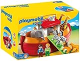 PLAYMOBIL 1.2.3 6765 Arca de Noé Maletín, A Partir de 18 Meses