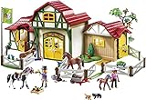 PLAYMOBIL Country 6926 Granja de Caballos con Tinker, Trakehner y...