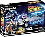 PLAYMOBIL Back to The Future 70317 Delorean con Efectos de Luz, A...