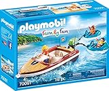 PLAYMOBIL Family Fun 70091 Lancha con Flotadores, A Partir de 4...